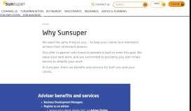
							         Why Sunsuper Superannuation | Advisers | Sunsuper								  
							    
