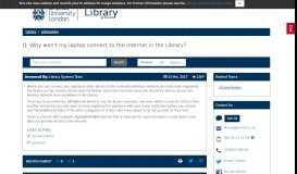 
							         Why won't my laptop connect to the internet in the Library? - LibAnswers								  
							    