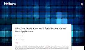 
							         Why You Should Consider Liferay for Your Next Web Application ...								  
							    