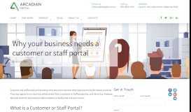 
							         Why your business needs a customer or staff portal | Arcadian Digital								  
							    