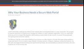 
							         Why Your Business Needs a Secure Web Portal - eFileCabinet								  
							    