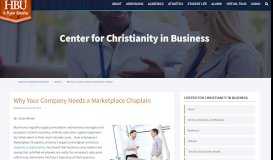 
							         Why Your Company Needs a Marketplace Chaplain – Center for ...								  
							    