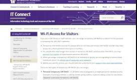 
							         Wi-Fi access for visitors | IT Connect								  
							    