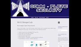 
							         Wi-Fi Hotspot Lab | Comm-plete Security								  
							    
