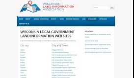 
							         WI Land Info Web Sites - Wisconsin Land Information Association								  
							    