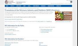 
							         WIC Nutrition Assessment, State of TX, Department of State Health ...								  
							    
