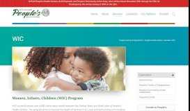
							         WIC – People's Health Centers								  
							    