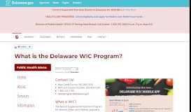 
							         WIC Program Home Page - Delaware Health and Social Services ...								  
							    