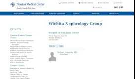 
							         Wichita Nephrology Group - Newton Medical Center								  
							    