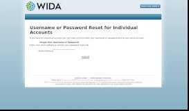 
							         WIDA Secure Portal - WIDA.us								  
							    