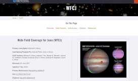 
							         Wide Field Coverage for Juno (WFCJ) - STScI								  
							    