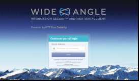 
							         WideAngle Customer Portal - Please Login								  
							    