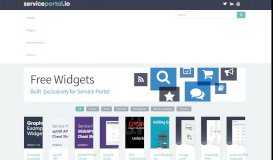 
							         Widgets - ServicePortal.io - Service Portal Tutorials, Widgets, & Themes								  
							    