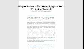 
							         WiFi at Ho Chi Minh / Saigon Airport SGN « Airports and ...								  
							    