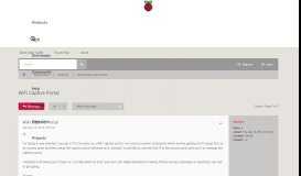 
							         WiFi Captive Portal - Raspberry Pi Forums								  
							    