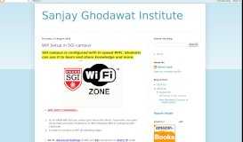 
							         Wifi Setup in SGI campus - Sanjay Ghodawat Institute								  
							    