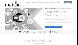 
							         WiFi Solutions | Matrix Networks | WiFi Enterprise | WiFi Hospitality								  
							    