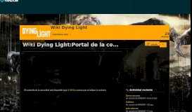 
							         Wiki Dying Light:Portal de la comunidad								  
							    