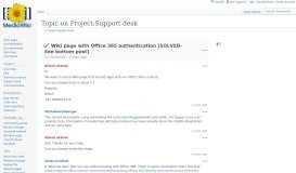 
							         Wiki page with Office 365 authentication [SOLVED- See bottom post ...								  
							    