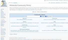 
							         Wikibooks:Community Portal - Wikibooks, open books for an open world								  
							    
