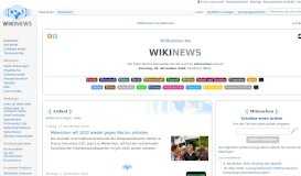 
							         Wikinews, die freie Nachrichtenquelle								  
							    