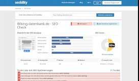 
							         wiking-datenbank.de | SEO Bewertung | Seobility.net								  
							    