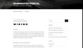 
							         Wiking Kaminöfen | Kaminofen Portal								  
							    