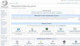 
							         Wikipedia:Community portal - Wikipedia								  
							    