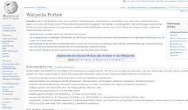 
							         Wikipedia:Portale – Wikipedia								  
							    