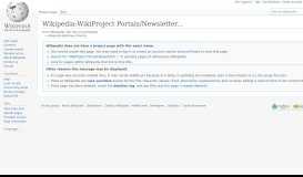 
							         Wikipedia:WikiProject Portals/Newsletter archive - Wikipedia								  
							    
