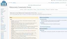 
							         Wikiversity:Community Portal - Wikiversity								  
							    