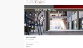 
							         Wildcat Card Program - CSU, Chico								  
							    