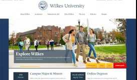 
							         Wilkes University - Quality, Affordable College in PA - Wilkes ...								  
							    