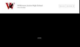 
							         Wilkinson Junior High / Homepage - Clay County Schools								  
							    