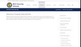 
							         Will County Illinois > Residents > Property Taxes and Fees								  
							    