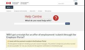 
							         Will I get a receipt for an offer of employment I submit through the ...								  
							    