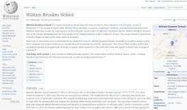 
							         William Brookes School - Wikipedia								  
							    