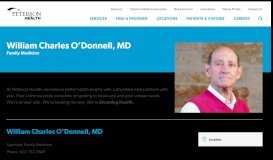 
							         William Charles O'Donnell, MD | Peterson Health								  
							    