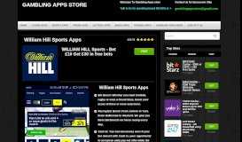 
							         William Hill - Gambling Apps Store William Hill Reviews								  
							    