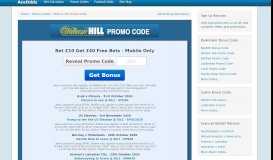 
							         William Hill Promo Code - £30 Free Bet + Free Spins June 2019								  
							    