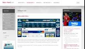 
							         William Hill - Sport portal - Sport bets								  
							    