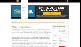 
							         William Hill Sports Betting - Free Bet Bonus for the UK - Gambling.com								  
							    
