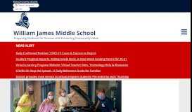 
							         William James Middle School								  
							    