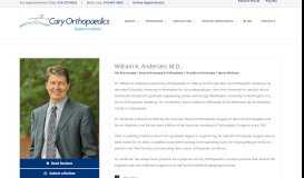 
							         William K. Andersen, M.D. - Orthopaedic Doctors - Cary Orthopaedics								  
							    