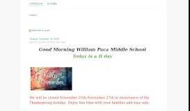 
							         William Paca Middle School - Google Sites								  
							    
