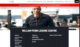 
							         William Penn Leisure Centre - Everyone Active								  
							    