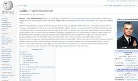 
							         William Westmoreland - Wikipedia								  
							    