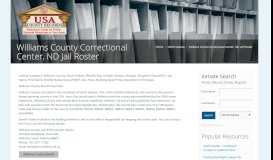 
							         Williams County Correctional Center, ND Jail Roster | Name Search								  
							    