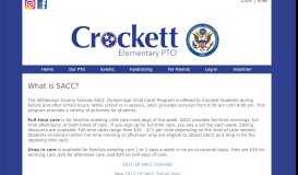 
							         Williamson County, TN - SACC - Crockett Elementary PTO								  
							    