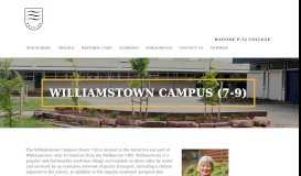 
							         Williamstown Campus (7-9) - Bayside College								  
							    